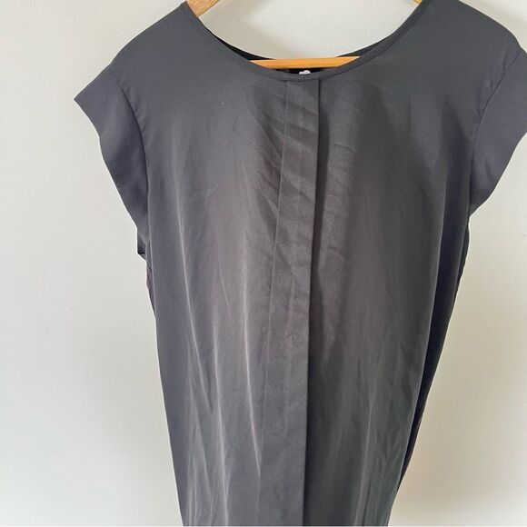 Mataphor‎ Black Cap Sleeve Round Neck Blouse - Picture 7 of 12